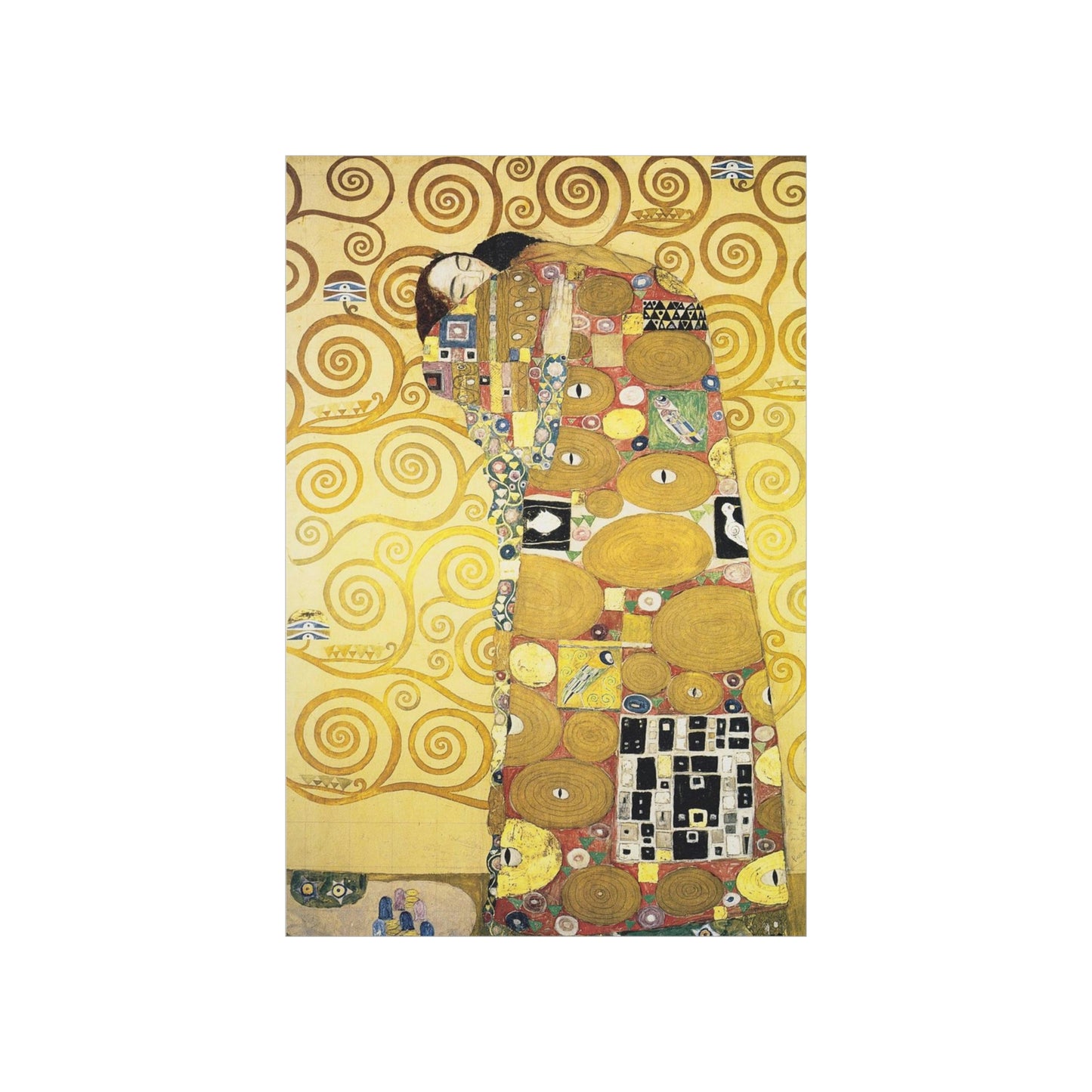 ODDONE Poster: Gustav Klimt "Die Umarmung ("The Embrace")" (1910-1911) Art History