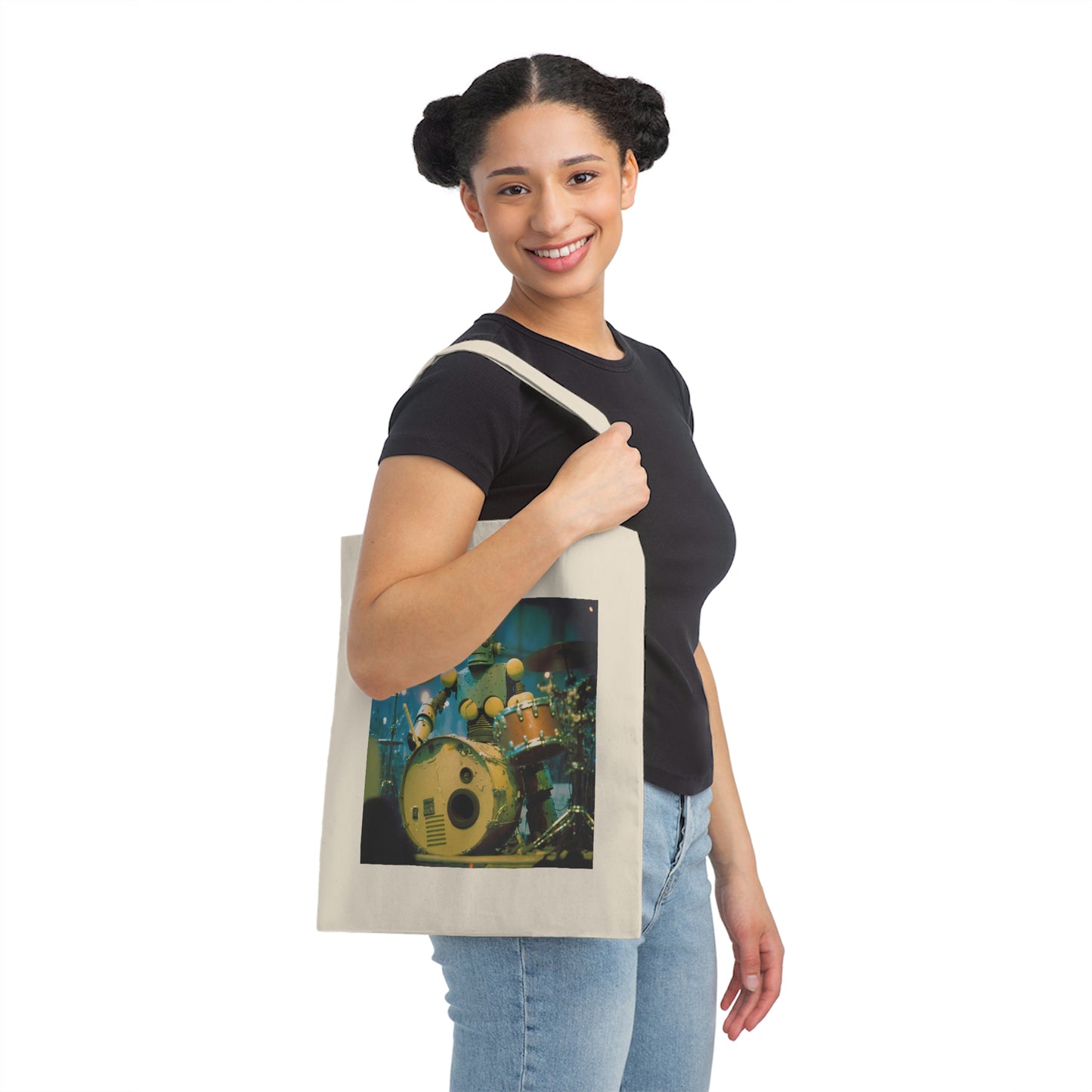 Steampunk Band Collection <Deisel Drummer>  CANVA TOTE BAG