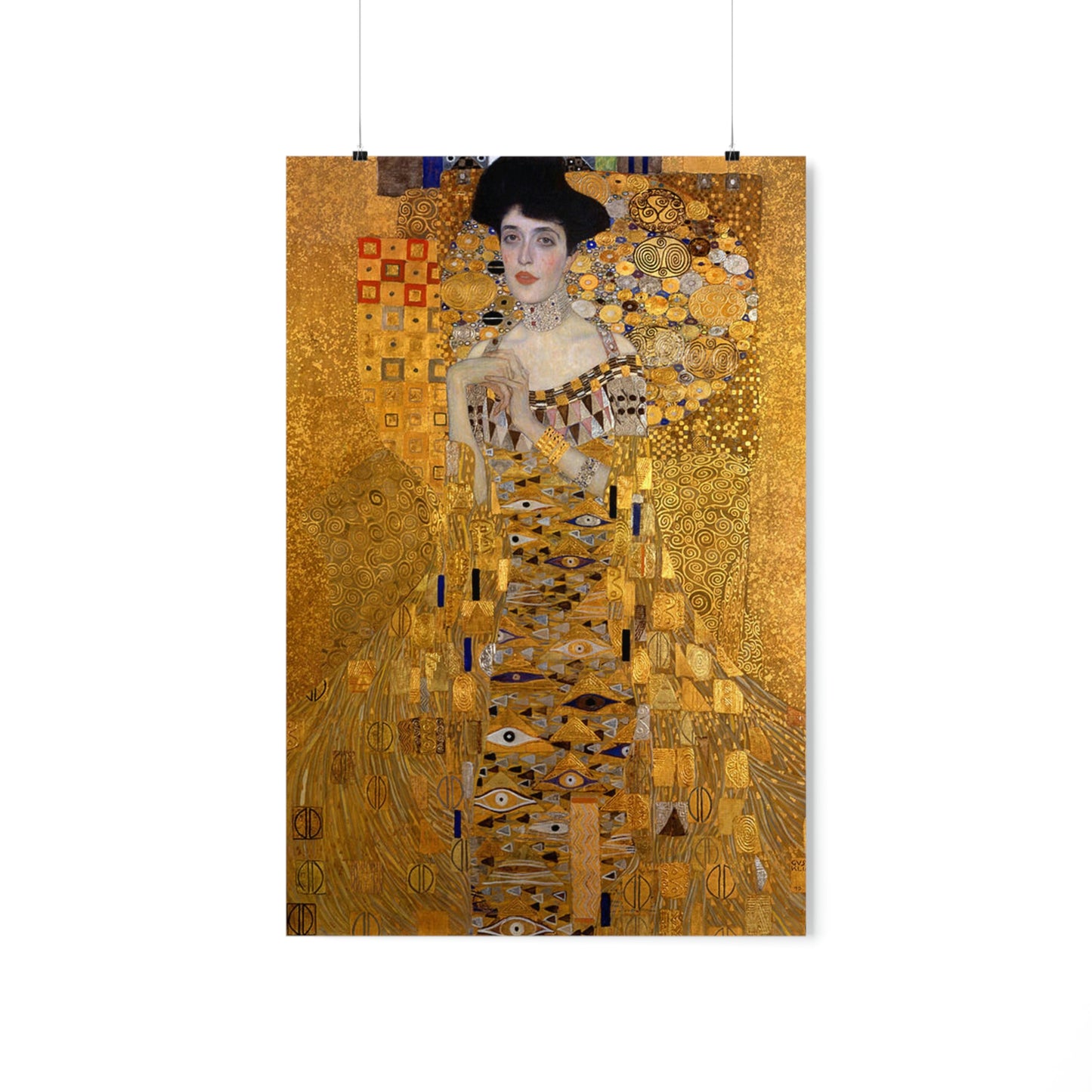 ODDONE Poster: Gustav Klimt "Portrait of Adele Bloch-Bauer I" Woman in Gold/Lady in Gold (1907) Art History