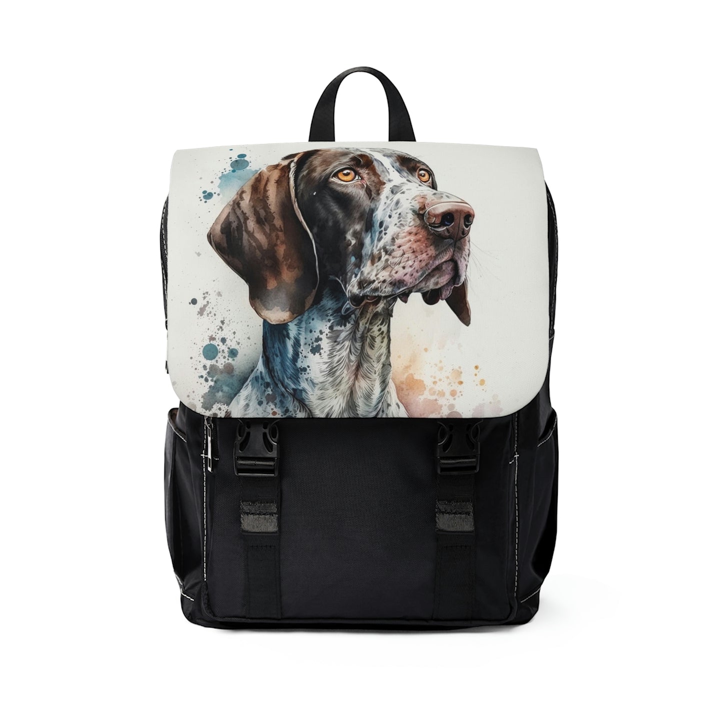 German Shorthaired Dog | Dog Portrait Oxford canvas Backpack|WatercolorAnimalCollection|Family Pet Creative Souvenir|US Most PopularDogBreed