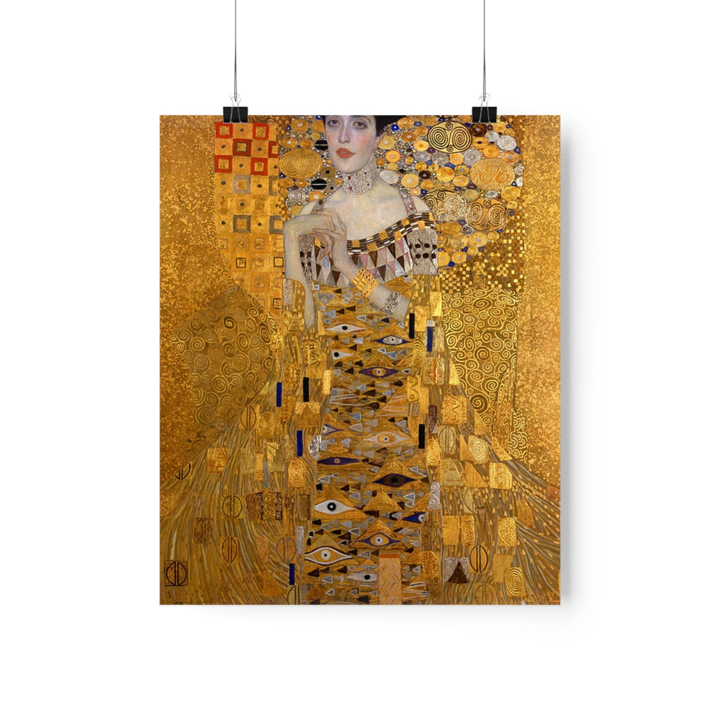 ODDONE Poster: Gustav Klimt "Portrait of Adele Bloch-Bauer I" Woman in Gold/Lady in Gold (1907) Art History