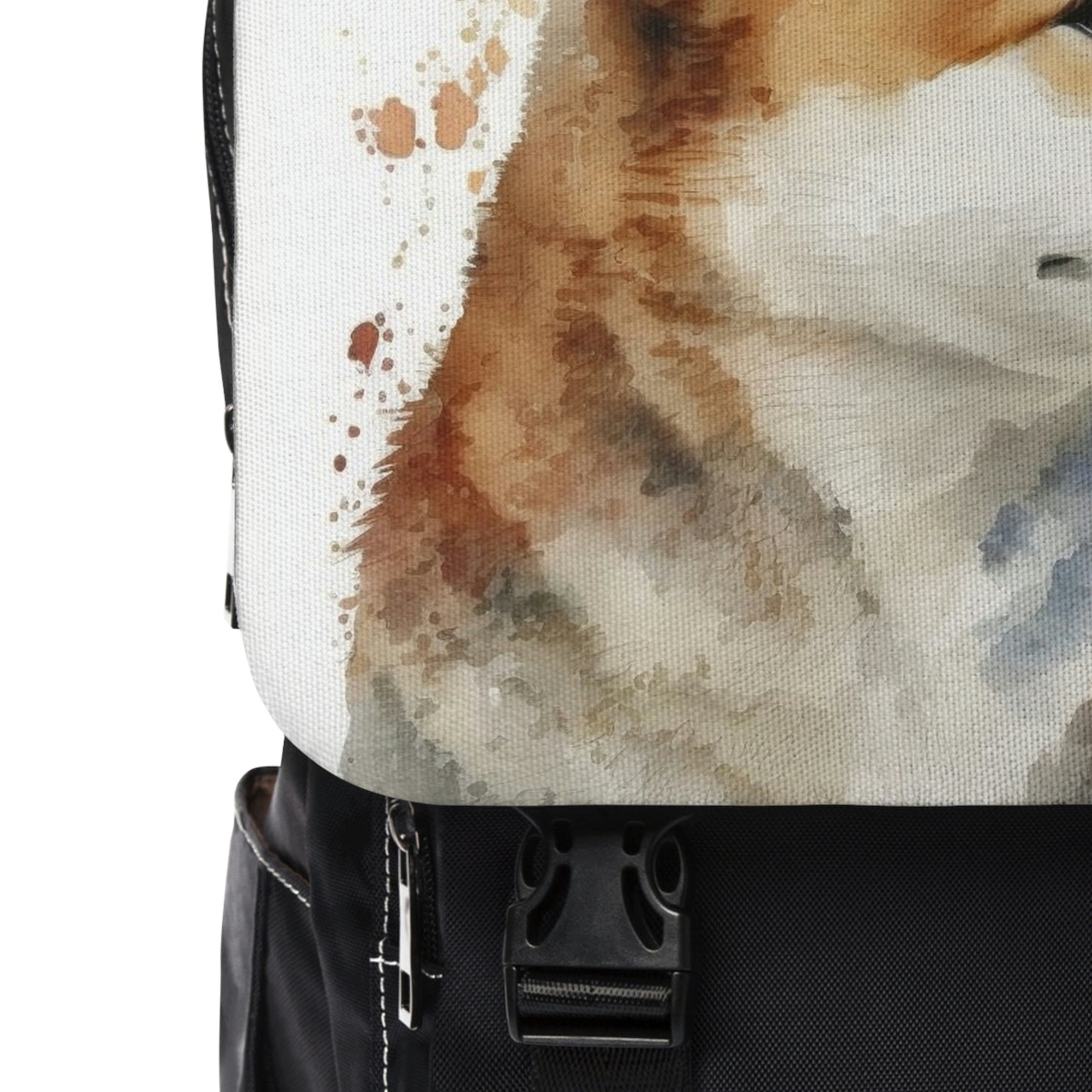 Shiba Inu Dog | Dog Portrait Oxford canvas Backpack | Watercolor Animal Collection|Family Pet Creative Souvenir|A Variety of Dogs Breeds