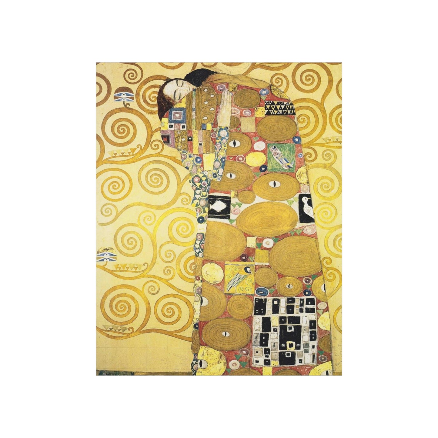 ODDONE Poster: Gustav Klimt "Die Umarmung ("The Embrace")"  (1910-1911) Art History