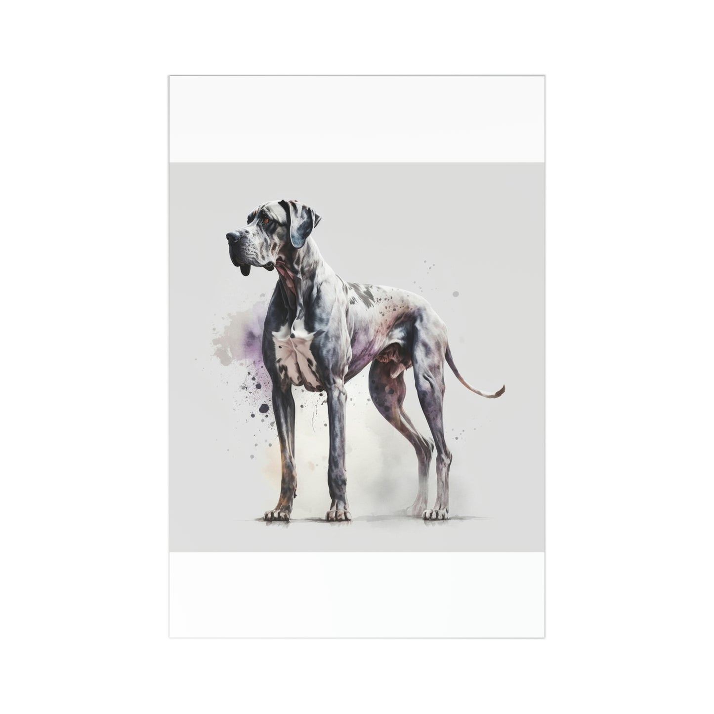 Great Dane Dog 7-piece postcard set|Dog Portrait| Watercolor animal collection| Family Pet Creative Souvenir