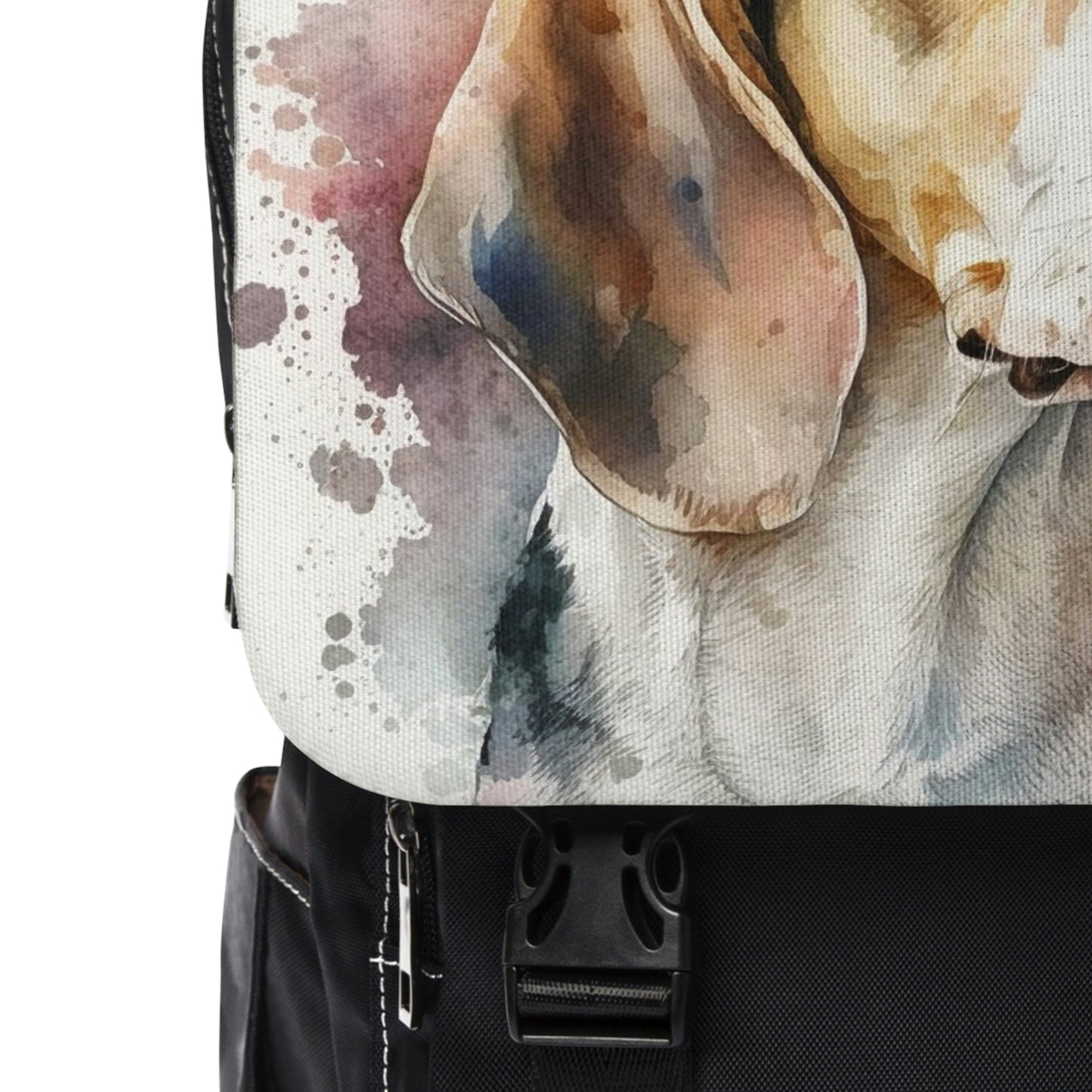 Beagle | Dog Portrait Oxford canvas Backpack | Watercolor Animal Collection|Family Pet Creative Souvenir|A Variety of Dogs Breeds