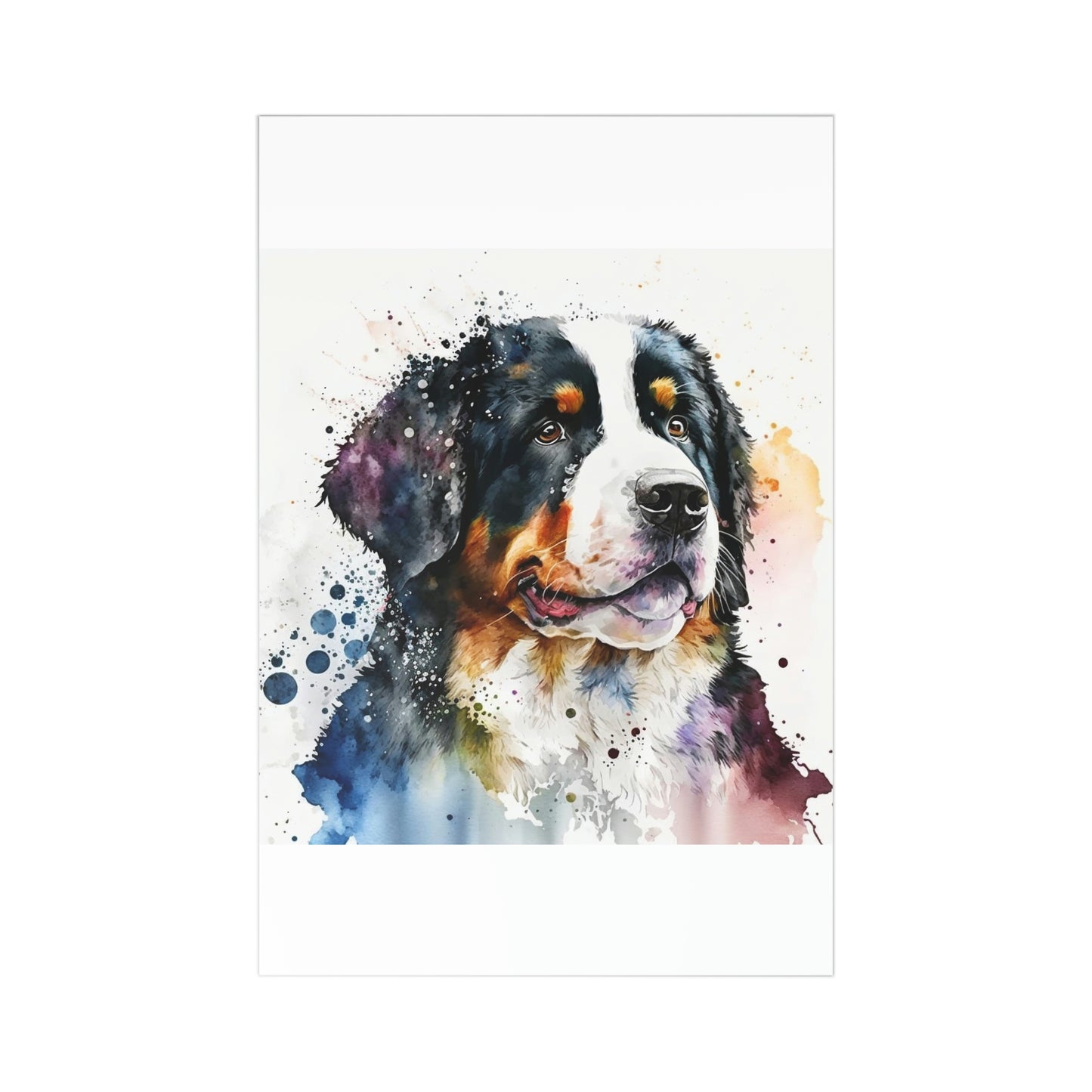 Bernese Mountain Dog 7-piece postcard set|Dog Portrait| Watercolor animal collection| Family Pet Creative Souvenir