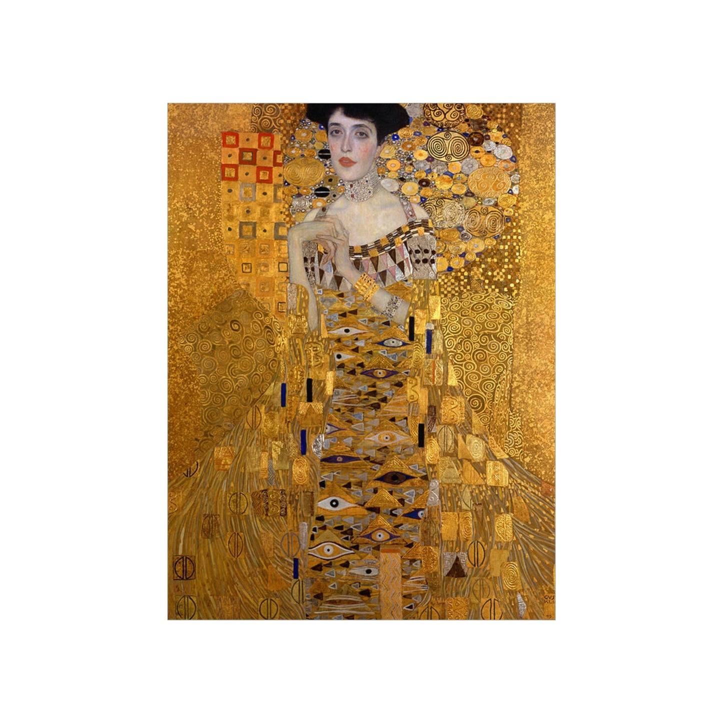 ODDONE Poster: Gustav Klimt "Portrait of Adele Bloch-Bauer I" Woman in Gold/Lady in Gold (1907) Art History