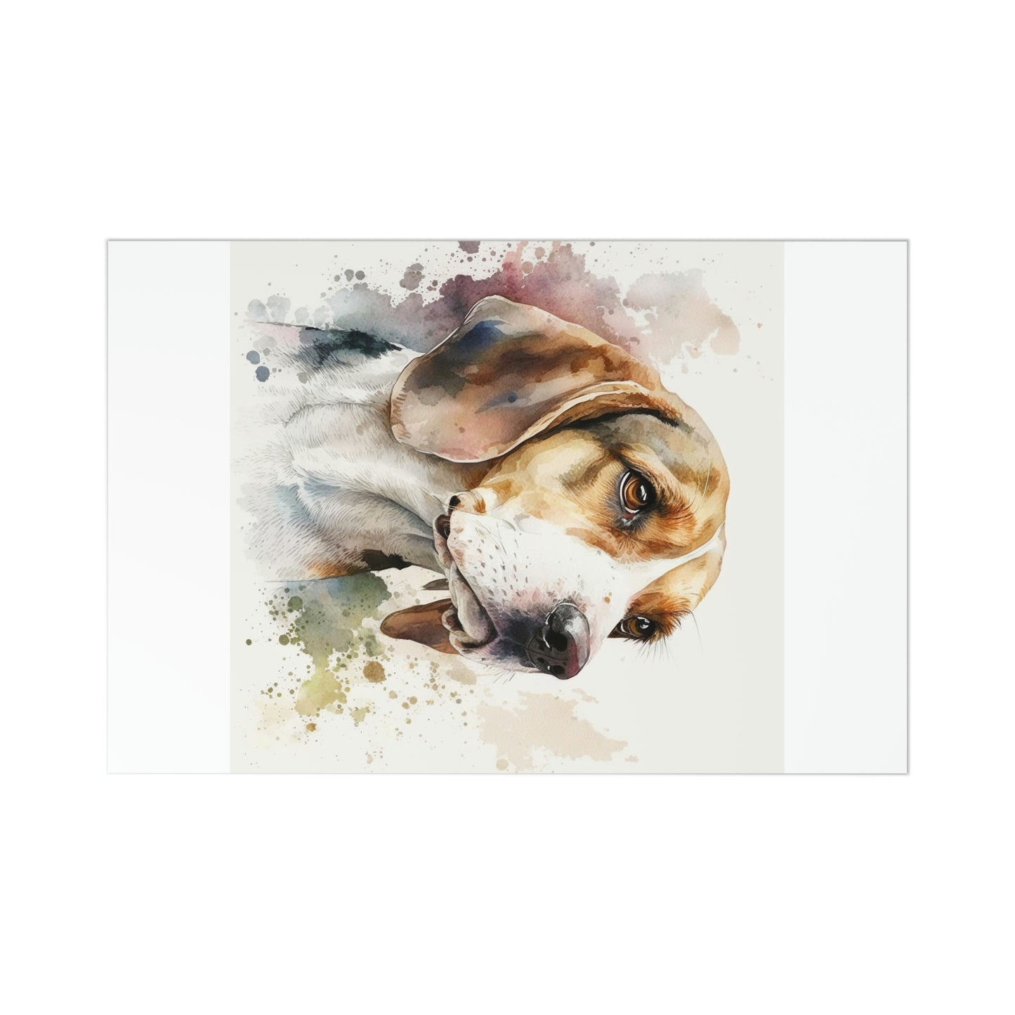 Beagle 7-piece postcard set|Dog Portrait| Watercolor animal collection| Family Pet Creative Souvenir