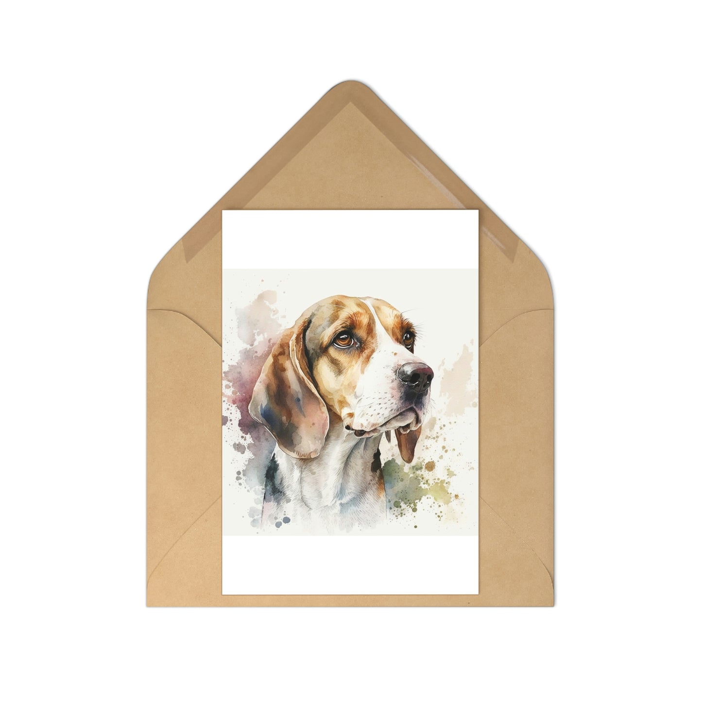 Beagle 7-piece postcard set|Dog Portrait| Watercolor animal collection| Family Pet Creative Souvenir