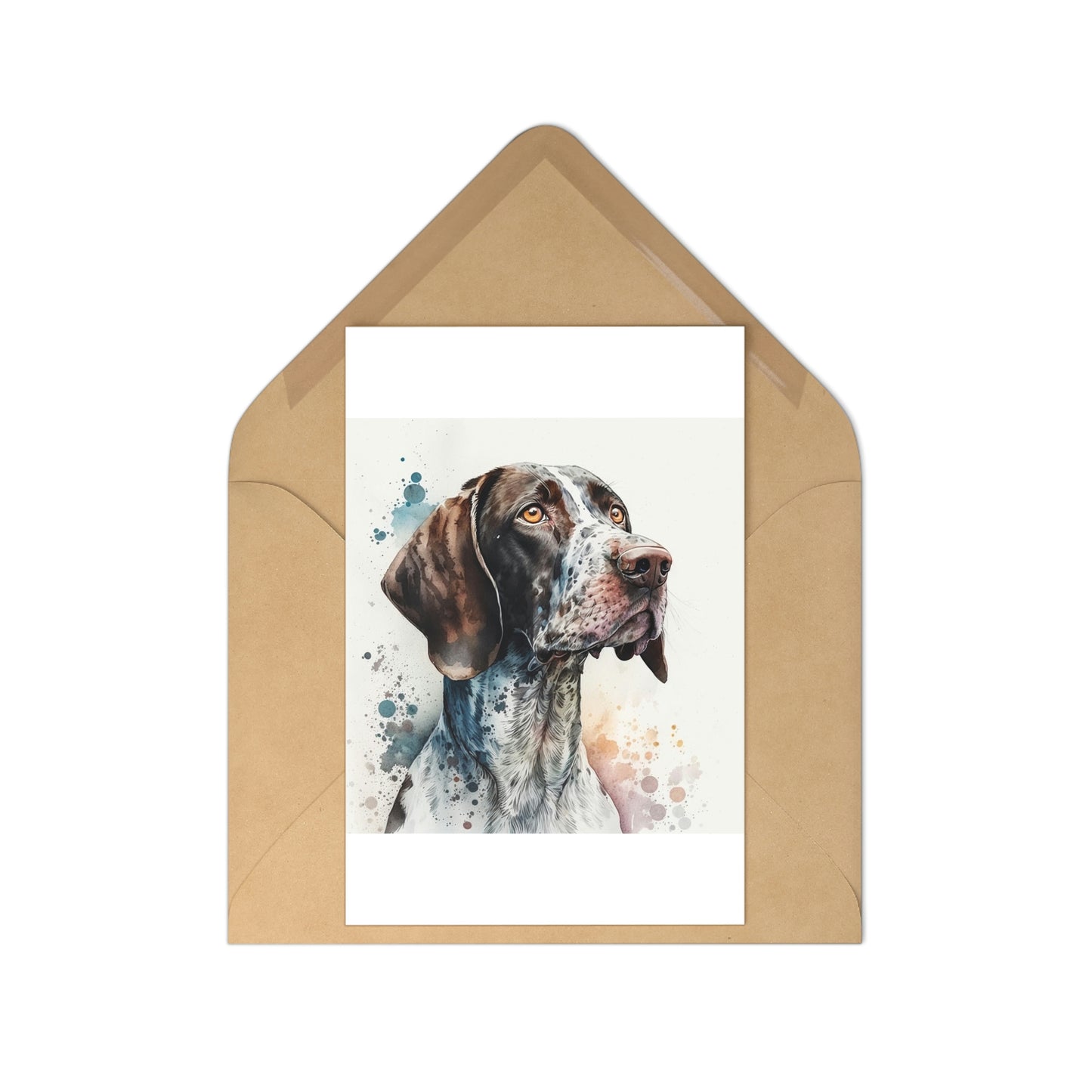 German Shorthaired Dog 7-piece postcard set|Dog Portrait| Watercolor animal collection| Family Pet Creative Souvenir