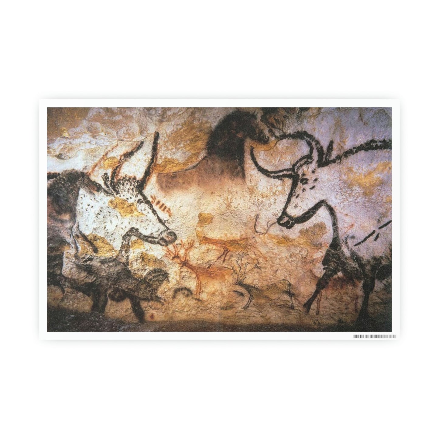 ODDONE Poster "Lascaux Cave" Grotte de Lascaux France Paleolithic Europe 15000-13000BC Rock Painting