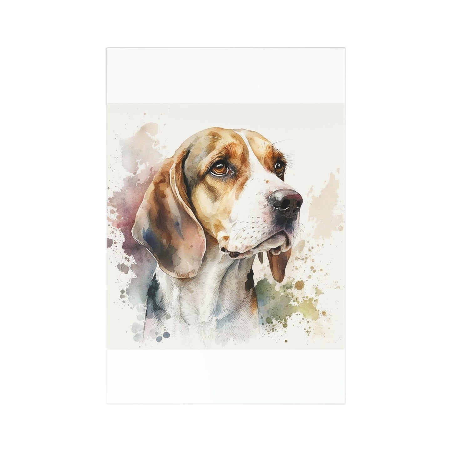 Beagle 7-piece postcard set|Dog Portrait| Watercolor animal collection| Family Pet Creative Souvenir