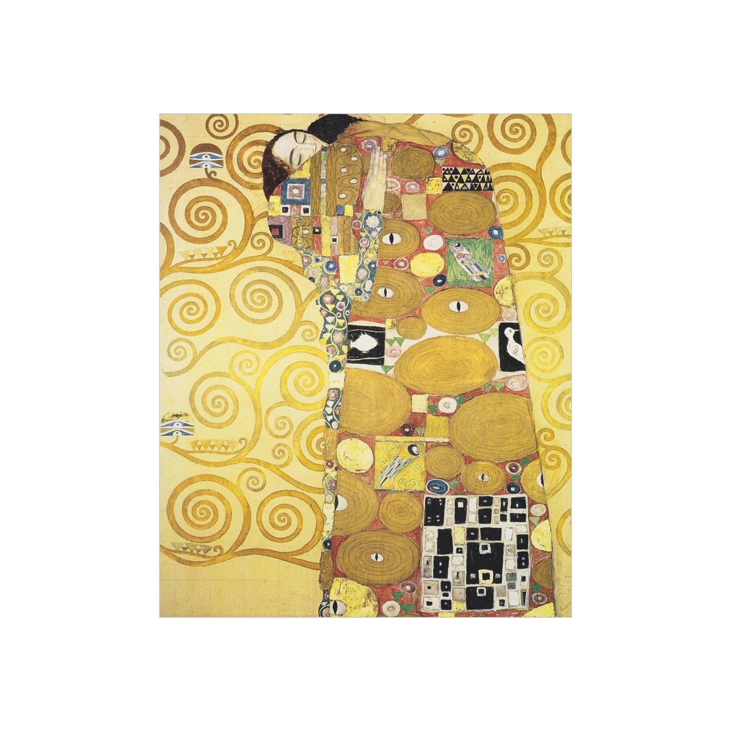 ODDONE Poster: Gustav Klimt "Die Umarmung ("The Embrace")"  (1910-1911) Art History