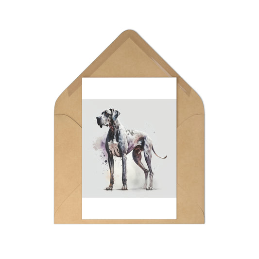 Great Dane Dog 7-piece postcard set|Dog Portrait| Watercolor animal collection| Family Pet Creative Souvenir