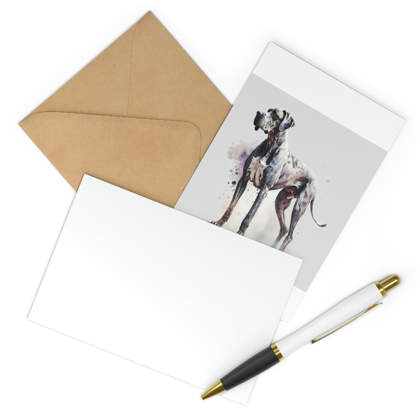 Great Dane Dog 7-piece postcard set|Dog Portrait| Watercolor animal collection| Family Pet Creative Souvenir