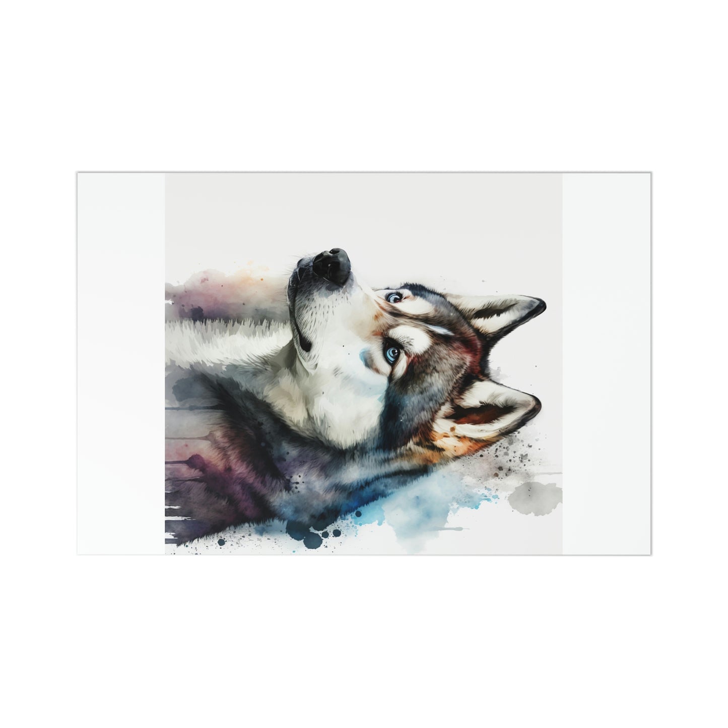 Siberian Husky 7-piece postcard set|Dog Portrait| Watercolor animal collection| Family Pet Creative Souvenir