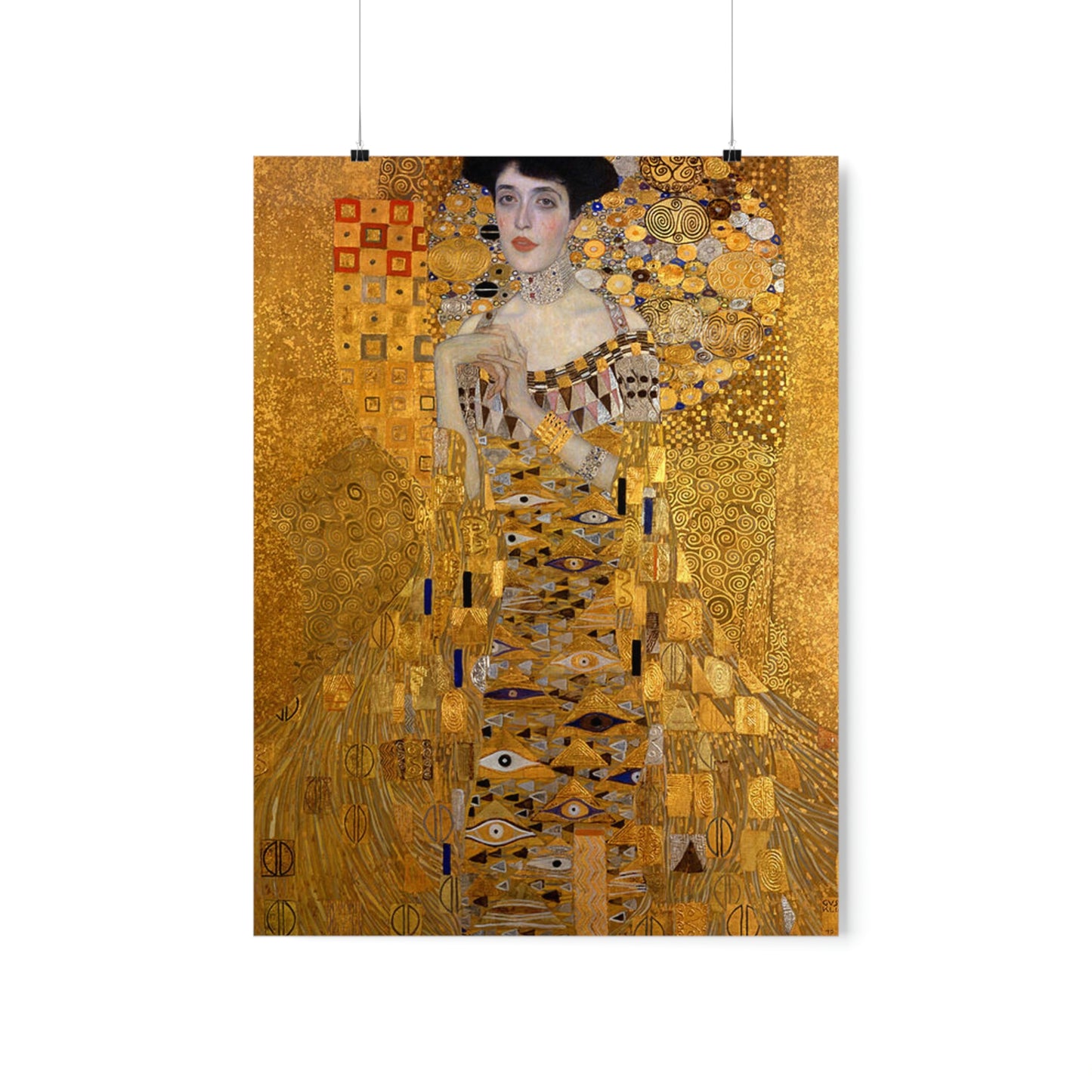 ODDONE Poster: Gustav Klimt "Portrait of Adele Bloch-Bauer I" Woman in Gold/Lady in Gold (1907) Art History