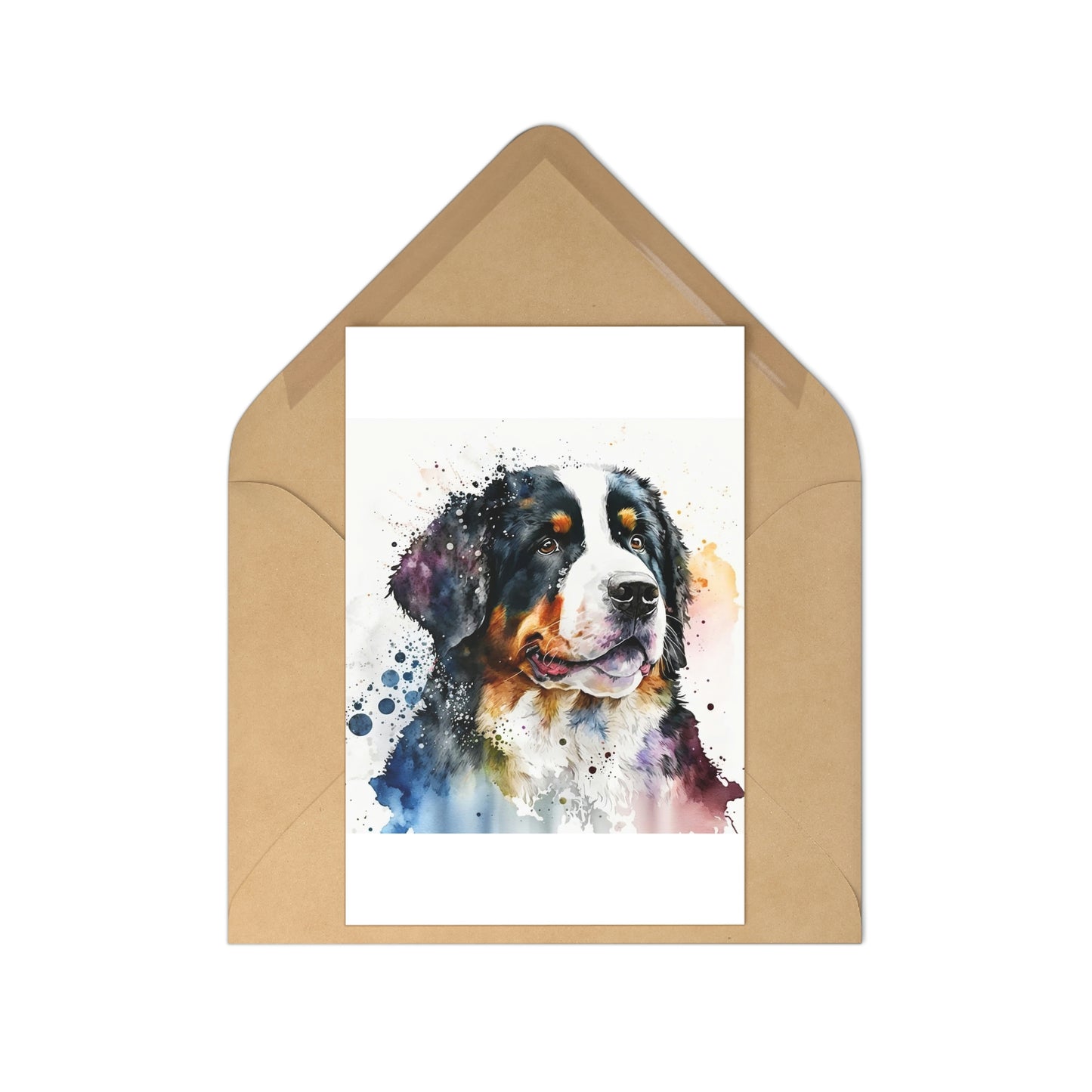 Bernese Mountain Dog 7-piece postcard set|Dog Portrait| Watercolor animal collection| Family Pet Creative Souvenir