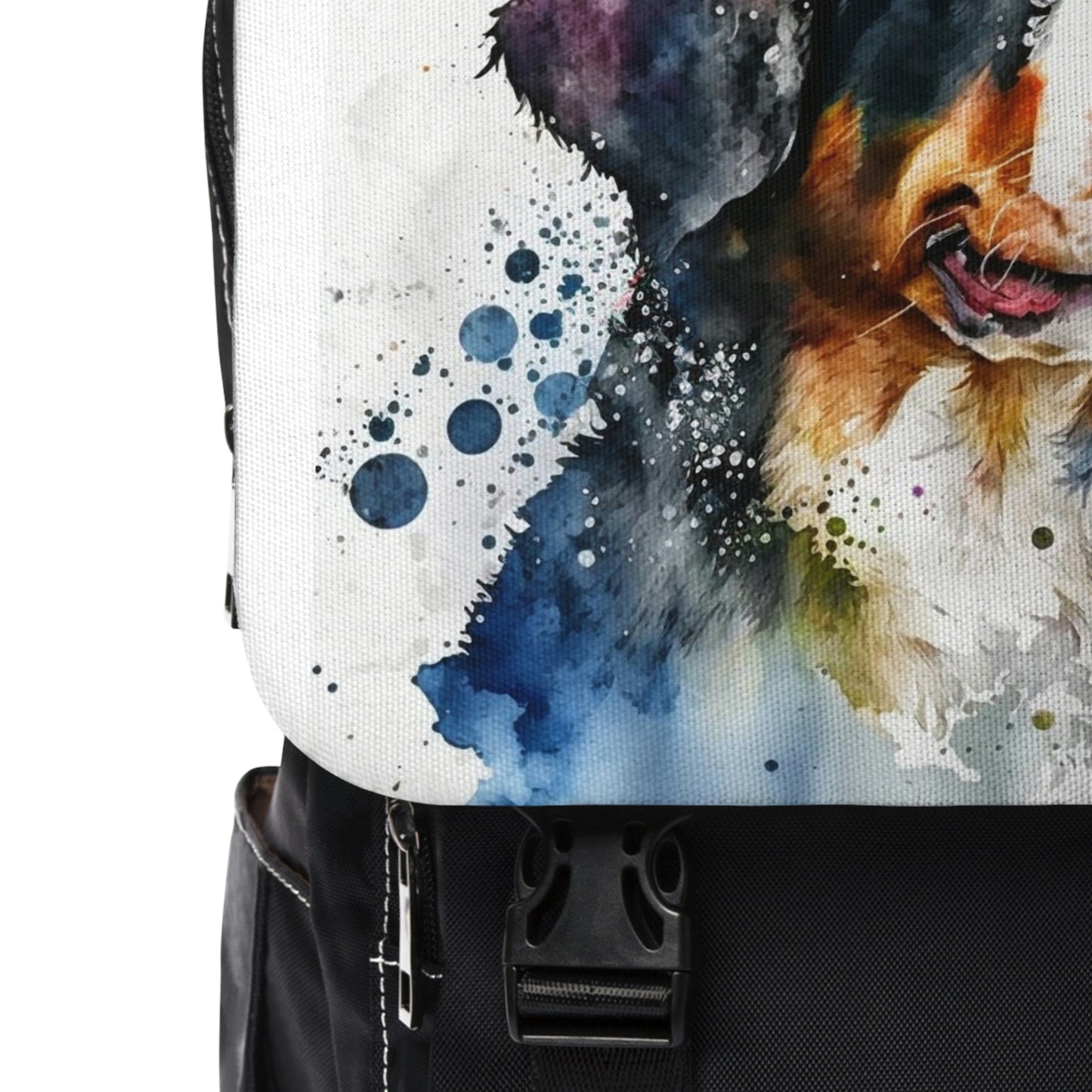 Bernese Mountain Dog| Dog Portrait Oxford canvas Backpack|Watercolor Animal Collection|Family Pet Creative Souvenir|A Variety of Dogs Breeds