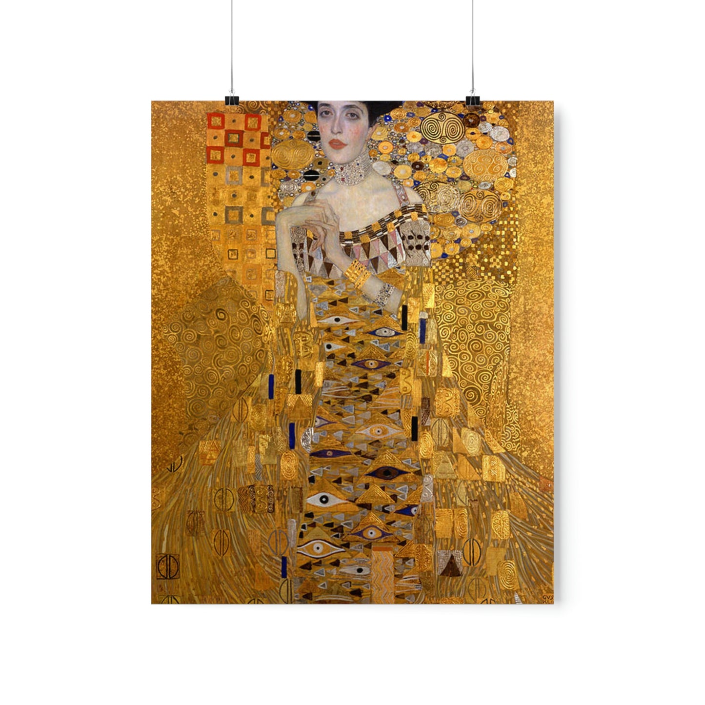 ODDONE Poster: Gustav Klimt "Portrait of Adele Bloch-Bauer I" Woman in Gold/Lady in Gold (1907) Art History