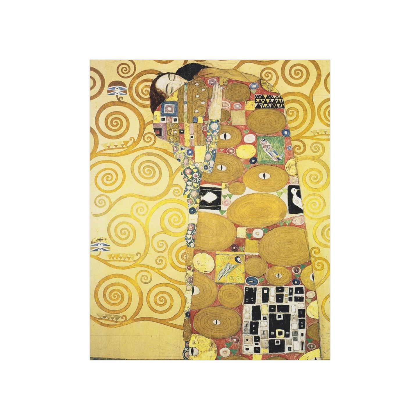 ODDONE Poster: Gustav Klimt "Die Umarmung ("The Embrace")"  (1910-1911) Art History