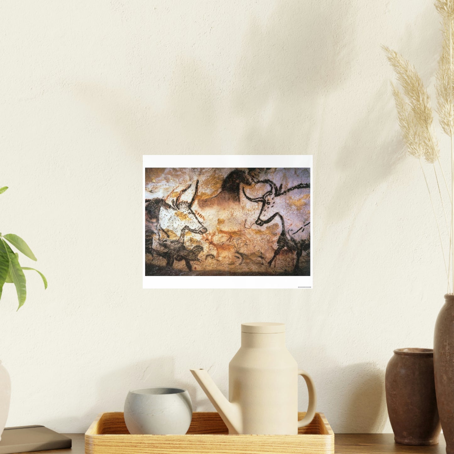 ODDONE Poster "Lascaux Cave" Grotte de Lascaux France Paleolithic Europe 15000-13000BC Rock Painting