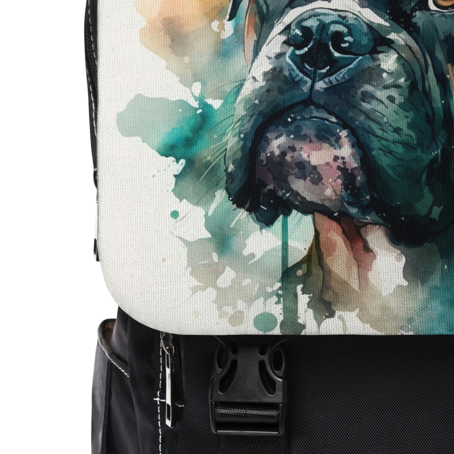 Boxer Dog| Dog Portrait Oxford canvas Backpack | Watercolor Animal Collection|Family Pet Creative Souvenir|USA Most Popular Dog Breed