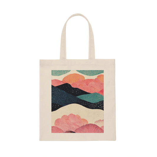 Pattern Alchemist <Between Shell and Mountain> Cotton Canva Totebag