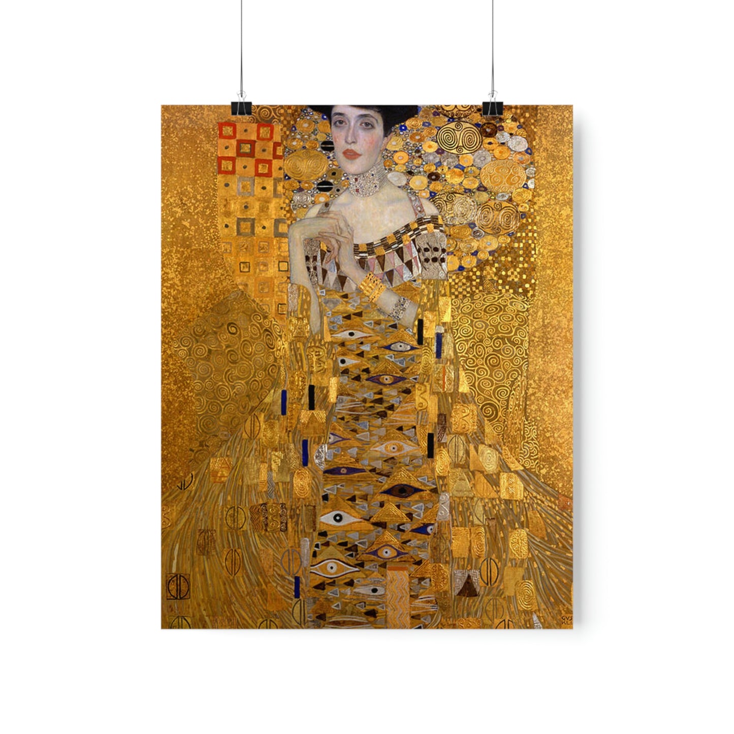 ODDONE Poster: Gustav Klimt "Portrait of Adele Bloch-Bauer I" Woman in Gold/Lady in Gold (1907) Art History