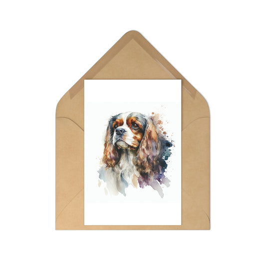 Cavalier King Charles Spaniel 7-piece postcard set|Dog Portrait| Watercolor animal collection| Family Pet Creative Souvenir